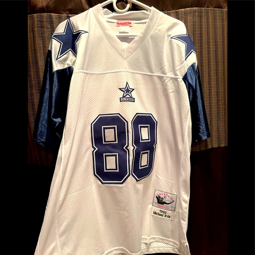 SOLD ON MERCARI Mitchell & Ness 1992 Michael Irvin #88 Dallas Cowboys Throwback